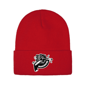 Tuque rouge avec Patch DTF Grizzlys